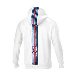 Sudadera Hombre Capucha Stripe Sparco Martini Racing blanco