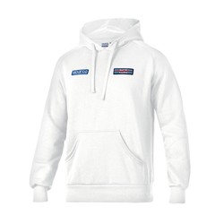 Sudadera Hombre Capucha Stripe Sparco Martini Racing blanco