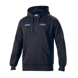 Sudadera Hombre Capucha Stripe Sparco Martini Racing negro