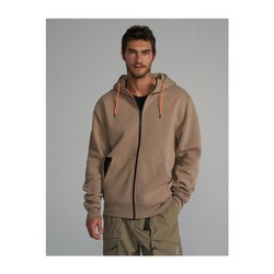 Sudadera con capucha Dakar DKR ZIP H24 beige