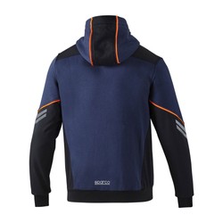 Sudadera con capucha Sparco TECH azul marino/naranja