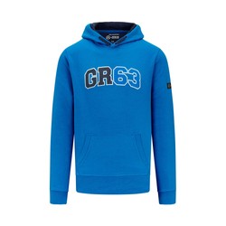 Sudadera con capucha para hombre George Russell Hoodie Blue Mercedes AMG F1 