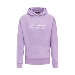 Sudadera con capucha para hombre Retro Hoodie Lilac Mercedes AMG F1 