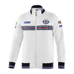 Sudadera con cremallera Sparco Martini blanco