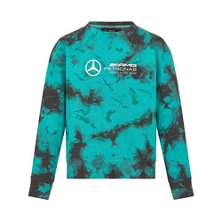 Sudadera con teñido anudado y cuello redondo para hombre Mercedes AMG F1 2024