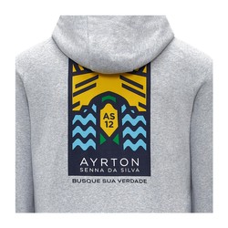 Sudadera de hombre Graphic grey Ayrton Senna 