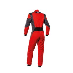 Traje de carreras OMP TECNICA HYBRID rojo (FIA)