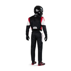 Traje de carreras Sparco Competition MY22 negro-rojo (FIA)