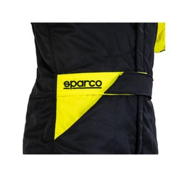 Traje de carreras Sparco SPRINT MY22 negro-amarillo (homologación FIA)