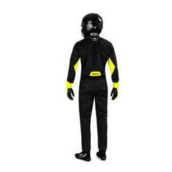 Traje de carreras Sparco SPRINT MY22 negro-amarillo (homologación FIA)