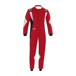 Traje de carreras Sparco SUPERLEGGERA rojo-negro (FIA)