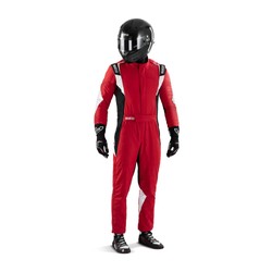 Traje de carreras Sparco SUPERLEGGERA rojo-negro (FIA)