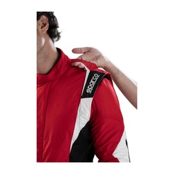 Traje de carreras Sparco SUPERLEGGERA rojo-negro (FIA)