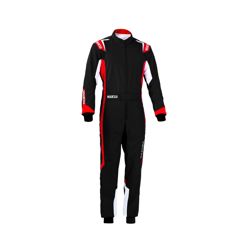 Traje de carreras Sparco THUNDER MY20 negro-rojo (CIK-FIA)