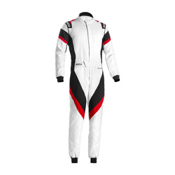 Traje de carreras Sparco Victory 360 blanco-negro (FIA)