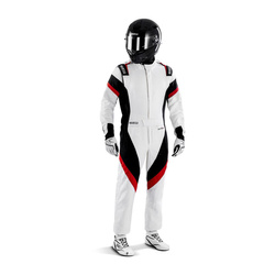 Traje de carreras Sparco Victory 360 blanco-negro (FIA)