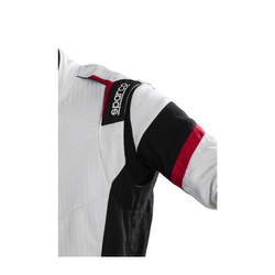 Traje de carreras Sparco Victory 360 blanco-negro (FIA)