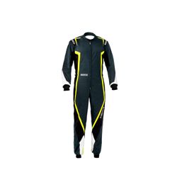 Traje de carreras de niños Sparco KERB MY20 gris-amarillo (CIK-FIA)