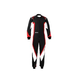 Traje de carreras de niños Sparco KERB MY20 negro-rojo (CIK-FIA)