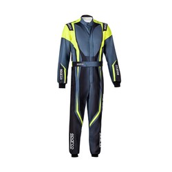 Traje de karting Sparco Prime K 8877-2022 negro-amarillo (FIA)