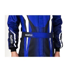 Traje de karting para niños Sparco Prime K 8877-2022 azul-blanco (FIA)