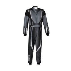 Traje de karting para niños Sparco Prime K 8877-2022 negro-gris (FIA)