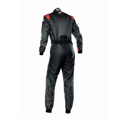 Traje kart OMP KS-3 ART negro-rojo (CIK-FIA)