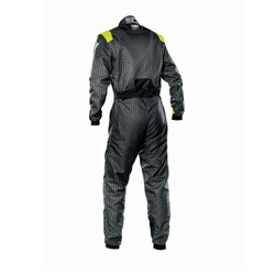 Traje kart para niños OMP KS-3 ART negro-amarillo (CIK-FIA)